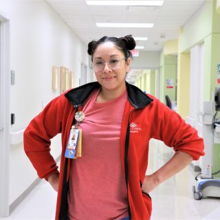 Felicia Spears, PCA in Texas Children's Float Pool, at West Campus.